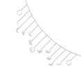 thumbnail image 1 of Bearachild Decoración colgante de fase lunar de Metal para sala de estar y dormitorio, decoración de pared de Hotel y oficina, guirnalda decorativa de Kits de decoración para fiestas Plata Bearachild HA067040-02B, 1 of 6