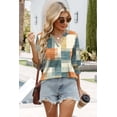 thumbnail image 5 of Blusas WIHOLL de verano casual de negocios para mujer, manga 3/4, 5 of 5
