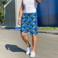 thumbnail image 6 of Sikiie Whale And Sea Mens Pajama Shorts, Lounge Pant, Men's shorts，Sleep Pj Shorts for Men-4X-Large, 6 of 6