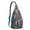 Blue-green-3, variant on Dog Lover Sling Backpack - Paw Print Design Shoulder Bag, Multi-Functional Travel Pack for Outdoor Enthusiasts