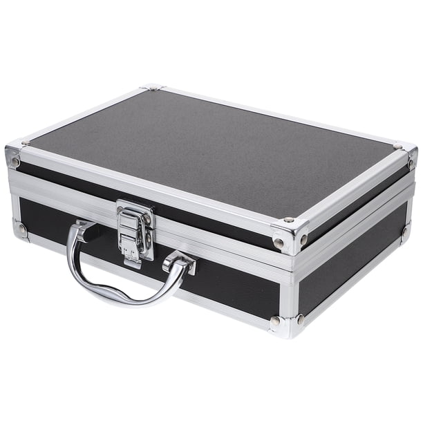 Estuche de aluminio Maletín multifuncional Estuche portátil para instrumentos Caja de herramientas de aleación de aluminio