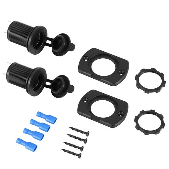 2 outlet 12V lighter plug recessed for Car Moto Boat