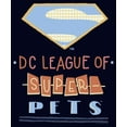 thumbnail image 2 of Women's DC League of Super-Pets Superman Dot Logo Cutouts  Graphic Tee Navy Blue Large, 2 of 4