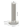thumbnail image 2 of Uxcell M8x35mm T-Slot Drop-in Stud Sliding Bolt Carbon Steel 10 Pack, 2 of 4