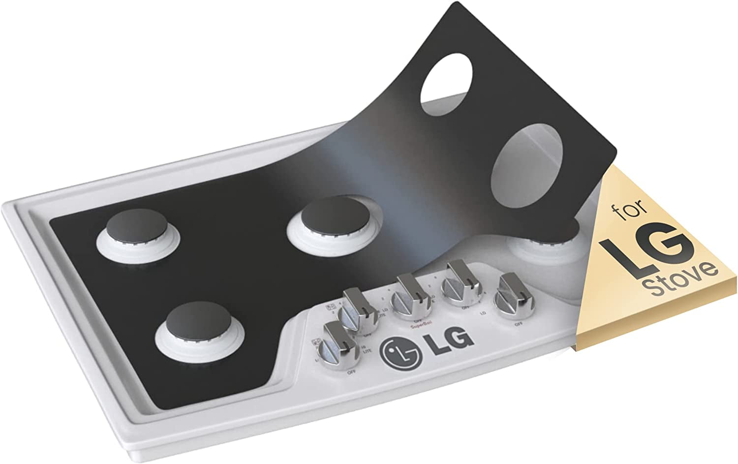 Skywin Reusable Gas Range Protectors NonStick Gas Range Stove