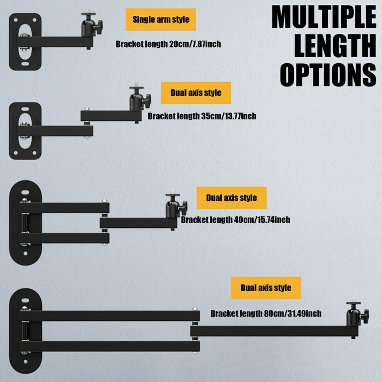 Projector Ount - Hocine Universal Projector Ceiling/Wall Ount Black