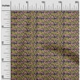 thumbnail image 1 of oneOone Polyester Lycra Fabric Leaves & Floral Block Print Sewing Fabric BTY 56 Inch Wide, 1 of 5