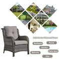 thumbnail image 3 of Gymojoy 2-Piece Patio Furniture Armchair,Outdoor PE Wicker Lounge Chair with Cushion,Beige, 3 of 6