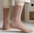 thumbnail image 5 of BH-JJSMGS 5/6 Pairs Pack Solid Crew Calf Socks For Men Breathable Casual Multi-Colored US Size 7-12, 5 of 6