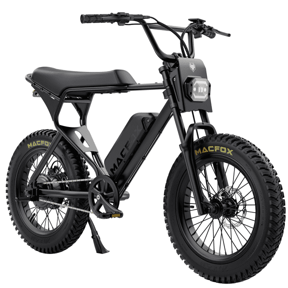 MACFOX X1S 750W Electric Bike for Adults & Teens, 20 MPH, 28-Mile Range, 20"x4" Fat Tire E-Bike for City Commuting, School Riding, and Daily Travel