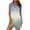 Light blue, variant on qucoqpe Womens Summer Sleeveless Tank Dress V Neck Side Slit Gradient Color Sundress Casual Loose Vacation Mini Dress