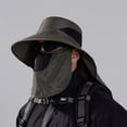 thumbnail image 4 of Binhe Sun Hat Sun Wide Brim Bucket Hat Foldable Outdoor Baseball Cap With Shawl to Protection Fishing Hats with Neck Flap to Covering the Face, 4 of 4