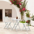 thumbnail image 2 of Compamia Helen Round Folding Bistro Table 24 inch White, 2 of 5