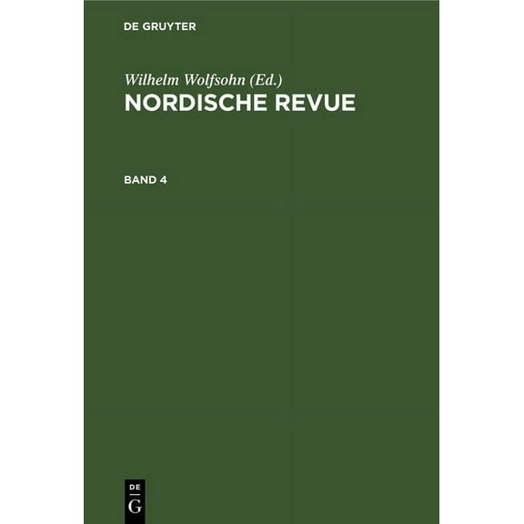 Nordische Revue. Band 4 (Hardcover)