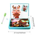 thumbnail image 3 of 1ml Ma Gnetic Puzzles Face Dress Up Travel Game Double Si Ded Ma Gnetic Puzzles Face Dress Up Travel Game Ma Gnetics Faces Puzzle Enhances Creativity & Learning, 3 of 4