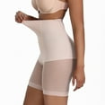 thumbnail image 3 of SWSMCLT Women's High Waisted Butt Lifter Shapewear Shorts Mesh Boyshorts Tummy Control Dip Lifting Plus Size Seamless Thigh Slimmer Hip Enhancer Body Shaper Panties Underwear Nude Large, 3 of 4
