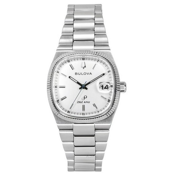 Bulova Classic Super Seville Stainless Steel Bracelet Silver Dial Quartz 96B444 Men's Watch