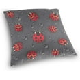 thumbnail image 3 of Red Ladybugs Pillow Covers 20 x 20 Inch Square Decor Giftsative Throw Pillow Covers Cushion Case for Sofa Couch Home Farmhouse Decor Gifts, 3 of 7