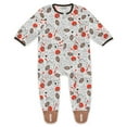 thumbnail image 2 of Infant & Newborn WEAR by Erin Andrews Cleveland Browns Sleep and Play Full-Zip Sleeper & Bib Set, 2 of 3