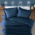 thumbnail image 5 of Superior Solid Cotton Flannel Duvet Cover Set, Full/ Queen, Pumpkin, 5 of 10
