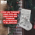 thumbnail image 4 of Botas Navideñas De Oso Polar Decoración Calcetín Colgante plateado, 4 of 5