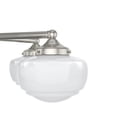 thumbnail image 4 of Hunter - Saddle Creek 5-light Brushed Nickel, Large Chandelier, Dimmable, Schoolhouse Style, Candle Shaped, for Bedrooms, Dining, Living Rooms - 19359, 4 of 7