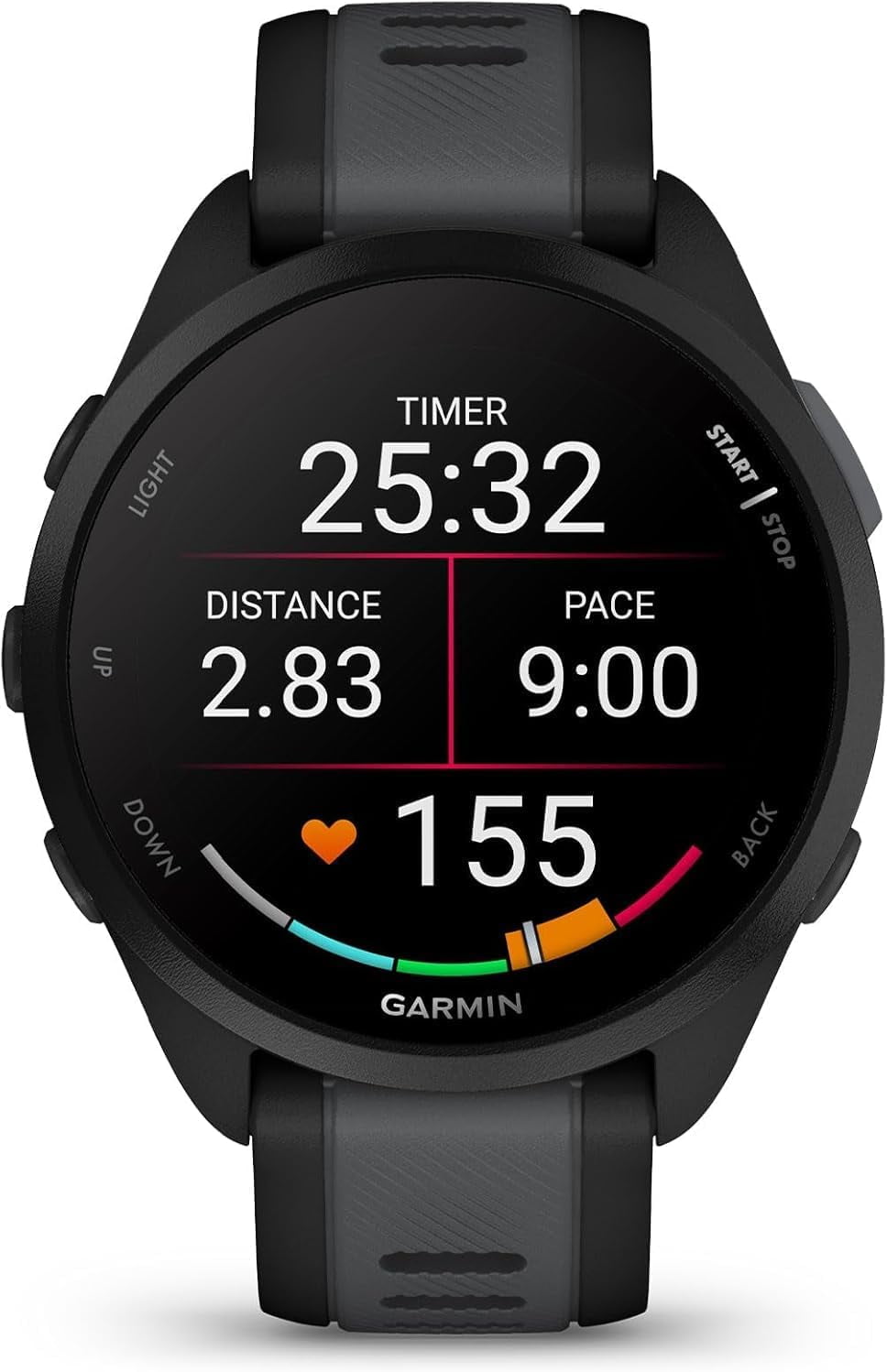 Restored Garmin Forerunner 165 GPS Smartwatch, Slate Grey/Black (Refurbished)