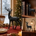 thumbnail image 3 of Standing Black Reindeer Figurine, Tabletop Christmas Home Decor, 3 of 6