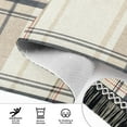 thumbnail image 6 of Yayeee Runner Rug for Bedroom 2'x6' Machine Washable Hallway Non Slip Mat, Beige Plaid Pattern, 6 of 8