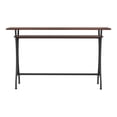 thumbnail image 2 of Larena 1-Shelf Metal Counter Height Table, Toasted Barnwood, 2 of 8