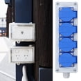 thumbnail image 2 of Multi-Row ABS Outdoor Electrical Enclosure with Switch - Weatherproof & Dustproof Power Socket Box for Residential, Factory, Airport & Grid Use - Flame Retardant, Anti-Aging, Secure Screw Fixation &, 2 of 6