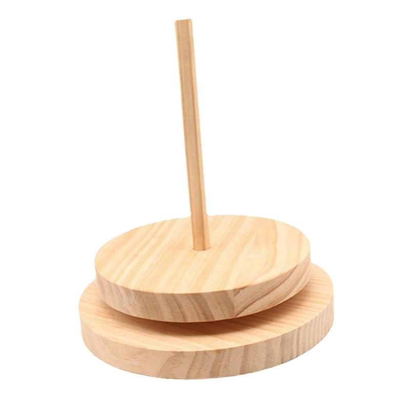 Spindle Wooden Spindle Yarn Roller Drop Spindle Knitting Tool