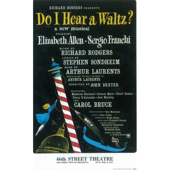 Do I Hear a Waltz (Broadway) Movie Poster (11 x 17)