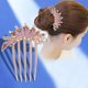thumbnail image 2 of Accesorios para el cabello con diamantes de imitación de cinco dientes y corona coreana, tocado, joyería, peine para el cabello, horquilla para el cabello, 2 of 6