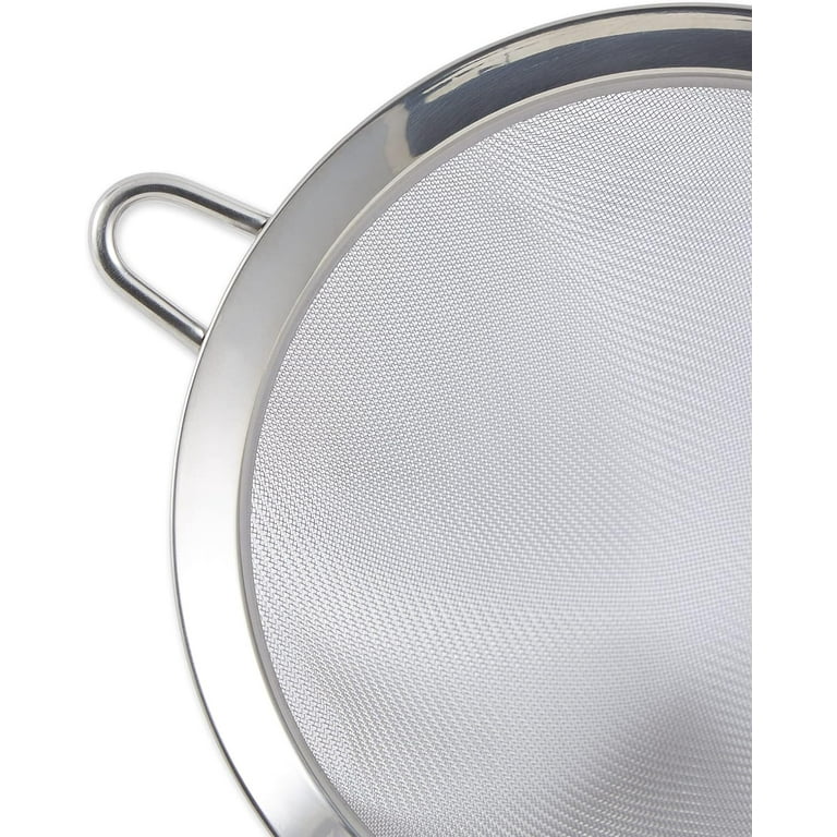 International Endurance Kitchen Collection Stainless Steel Fine Mesh Conical Sieve Colander Multi Purpose For Cooking Baking Loose Leaf Tea Bar