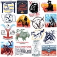 thumbnail image 3 of Yellowstone 2nd Variety 50ct Vinyl Large Deluxe Stickers Variety Pack - Laptop, Water Bottle, Scrapbooking, Tablet, Skateboard, Indoor/Outdoor, 3 of 6