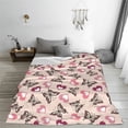 thumbnail image 5 of Sikiie Beautiful Butterflies and Hearts Ultra-Soft Micro flannel Blanket Luxury All Seasons Warm Blanket for Bedding Sofa and Travel (4 sizes)-80"x60", 5 of 7