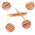 thumbnail image 2 of Khaki Bamboo Cylindrical Rolling Stick Baking Tool for Professional Bakery 1Set, 2 of 9