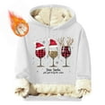 thumbnail image 1 of Sudadera con capucha para hombre, informal, a la moda, con estampado navideño, de manga larga y bolsillo, de poliéster, 1 of 5