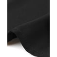 thumbnail image 5 of INSPIRE CHIC Dressy Top for Women's Lapel Collar Office Cap Sleeve Button Lightweight Work Blouse XS Black, 5 of 6