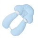 thumbnail image 2 of Almohada para el cuello para niños pequeños, soporte estable, tela de algodón suave y transpirable, almohada para el cuerpo para niños pequeños para viajes familiares, azul (poliéster), 2 of 9