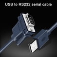 thumbnail image 3 of USB To RS232 Serial Adapter 1.2M USB To Serial Converter DB9 9 Pin Port RS232 Cable for PAD, Serial Modems, Router, GPS, Firmware Update, 3 of 9