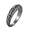 Gray-10, variant on Men's Stainless Steel Hammered Surface Ring Classic Simple Signet Style Pinky Finger Statement Rings