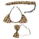 thumbnail image 2 of 3 piezas para niños, orejas de gato, diadema, pajaritas, cola, conjunto, fiesta, disfraz de cosplay (estampado de leopardo amarillo), 2 of 8