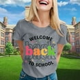 thumbnail image 2 of LUOGENLI T-shirts pour Femme pour Femmes T-shirts pour Dames à la Mode Rentrée des Classes Imprimé Manches Courtes Col Rond T-Shirt 4xlt T-shirts pour Femmes T-shirts Graphiques Fête de la Saint-Patrick Gris Clair TG, 2 of 4