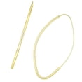 thumbnail image 4 of JewelStop 14K Yellow Gold Marquise Fashion Hoop Earrings with Medium and Endless Clasp for Women - 1.20gr, 4 of 6