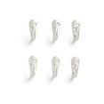 thumbnail image 3 of (4 pack) Mainstays, Satin Nickel Metal Hooks, Clutter-Free Hooks for Hanging Towels and Coats, 10 lbs Capacity, 6 Pack, 3 of 8
