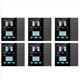 thumbnail image 1 of 6X Interruptor de Pared Inteligente de 3,5 Pulgadas con Pantalla Táctil, 4 Grupos, Interruptor de 8 Vías, Sensor de Radar, Interruptor de Atenuación, Cortina Tuya Zigbee A, 1 of 9