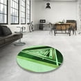thumbnail image 4 of Ahgly Company Machine Washable Indoor Rectangle Transitional Deep Emerald Green Area Rugs, 2' x 5', 4 of 7