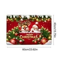 thumbnail image 3 of Christmas Floor Mat Absorbent Kitchen Bathroom Mat Red Black Non Slip Home Decor Holiday Entryway Rug Festive Doormat For Indoor Use, 3 of 5